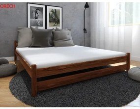 Sammer Klasická drevená posteľ s čelom a roštom DARIA DARIA 90 x 200 cm Orech