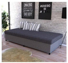 Čalúnená válenda s úložným priestorom CORY 80x200 sivá