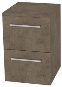 Mereo Bino, kúpeľňová skrinka spodná 50 cm, Multidecor, Betón Chicago tmavosivý, MER-CN694BCS2