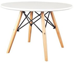 Moderný škandinávsky stôl - biely | 60 cm