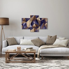 Obraz - 3D drevené trojuholníky (90x60 cm)