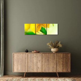 Obraz citrónov (s hodinami) (90x30 cm)