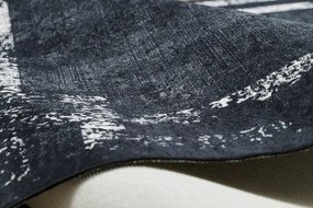 Dywany Łuszczów, Kusový koberec ANDRE Frame 1486, 160x220, šedá, chodba / predsieň