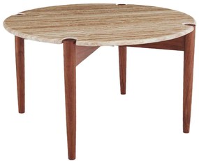 Konferenčný stolík „Shane Beige", Ø 80, výš. 46 cm