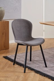 FIORA Svetlosivé Taupe (látka Basel 34) - MODERNÁ ČALÚNENÁ STOLIČKA DO OBÝVAČKY/ JEDÁLNE LOFT