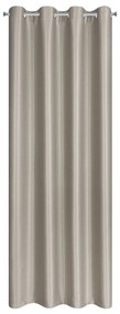 ZATEMŇOVACÍ ZÁVES NA KRÚŽKOCH SELINA 140X250 CM TMAVOBÉŽOVÁ
