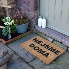 Rohožka z kokosového vlákna 40x60 cm Nejsme Doma – Artsy Doormats