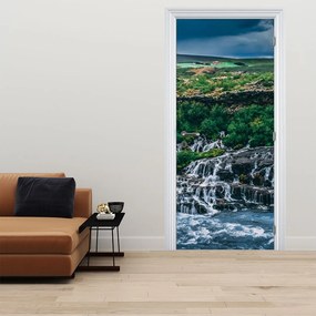 Fototapeta na dvere - Vodopády v prírode (95x205cm)