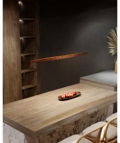 MAXLIGHT P0598 - LED Luster na lanku WOODY LED/25W/230V hnedá/borovica