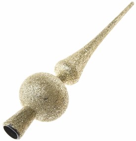 Plastová špička na vianočný stromček, zlatá