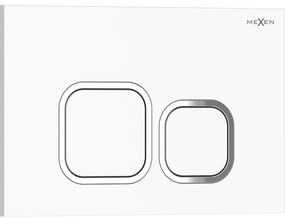 Mexen Tex 03, tlačidlo na splachovanie, biela lesklá, 6103-01