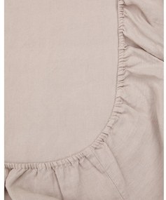 Napínacia bavlnená plachta taupe 90x200 cm Simmel – Kave Home