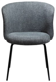 BLISS ČALÚNENÁ STOLIČKA pebble grey/black