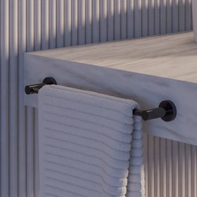 OMNIRES MP60214AT - Nástenný vešiak na uteráky MODERN PROJECT 40 cm matná čierna