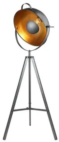 Retro stojaca lampa Toma čierne
