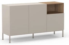 Krémová komoda 140x80 cm Cailin – Marckeric