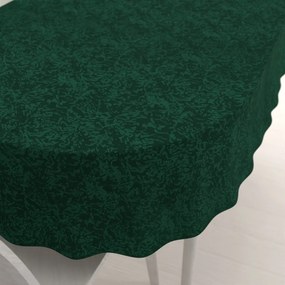 Biante Teflónový oválny obrus TF-035 Venezia smaragdovo zelený 50x100 cm