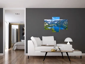 Obraz - Halštatské jazero, Hallstatt, Rakúsko (90x60 cm)