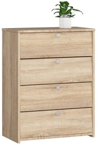 Skriňa na topánky Marienne 60 cm - 4 dvierka dub sonoma