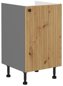 Kuchynská skrinka AVA dub artisan/antracitová 50zl 1f bb