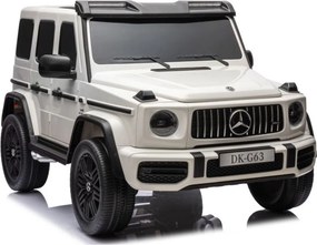 LEAN CARS Mercedes G63 XXL White 4x4 Auto na batérie