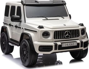 LEAN CARS Mercedes G63 XXL White 4x4 Auto na batérie