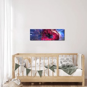 Obraz - Energia vesmíru (s hodinami) (90x30 cm)