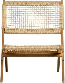 Záhradné skladacie kreslo z dreva rhombus WOOOD Lois