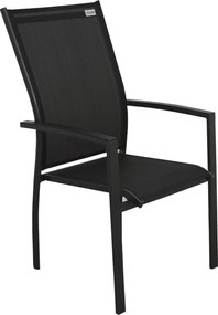 Doppler EXPERT ANTRACIT, 4 polohovacie a 2 stohovateľné kreslá, 4+2+1