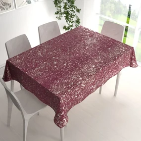 Biante Zamatový obdĺžnikový obrus Isabela IBL-006 Gold Design vínový 140x160 cm