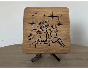 Li-Go 5788/DUB2 - LED stolná dekorácia LED/12W/230V 19x19 cm dub/Malý princ