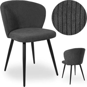 Jedálenská stolička KROSBY antracitová