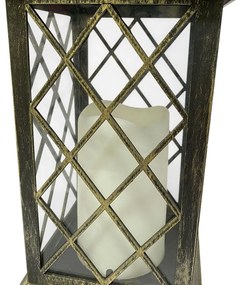 Tutumi Tutumi, LED svietnik 14x14x29 cm ZT22-06, mosadzná, HOM-02815