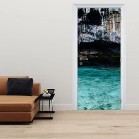 Fototapeta na dvere - Voda a Skaly (95x205cm)