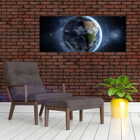 Obraz - Pohľad z Vesmíru (120x50 cm)