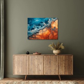 Sklenený obraz - Voda a oheň (70x50 cm)