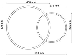 LED Stropné svietidlo ROMAN LED/33W/230V 4000K zlatá