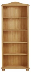 Knižnica z borovicového dreva v prírodnej farbe 70x181 cm Ella – Støraa