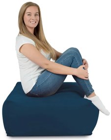 Plyšová taburetka kocka granátová