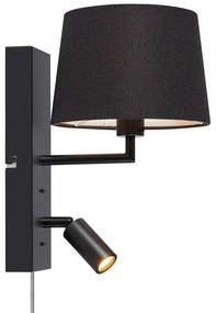 Čierne LED nástenné svietidlo (dĺžka 28,5 cm) Como - Markslöjd