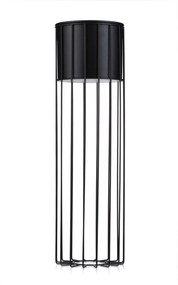 KOVOVÝ KVETINÁČ SO STOJANOM GLAM 70X20 CM ČIERNA