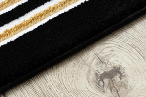 Koberec GLOSS 6776 86 Styl, greek - čierny, zlatý