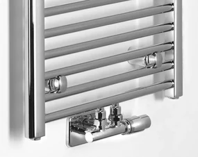 Aqualine Aqualine, ALYA vykurovacie teleso rovné 400x1188mm, stredové pripojenie, chróm, LLS308