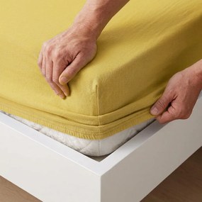 4Home jersey prestieradlo IDEAL žltá, 160 x 200 cm, 160 x 200 cm