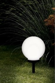 LED solárna lampa LED/1,2V 6500K 200 mAh pr. 30 cm IP44 biela/čierna