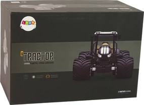 LEAN Toys Diaľkovo ovládaný traktor R/C, čierny, 2,4 GHz, kovový