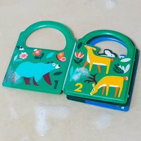 Interaktívna hračka Colour changing bath book Woodland – Rex London