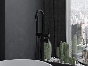 Mexen Alma Voľnostojaca vaňová batéria, čierna, 75033-70