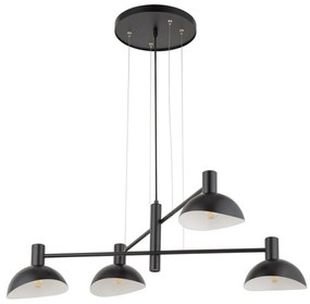 Luster na lanku ARTIS 4xE14/40W/230V čierna