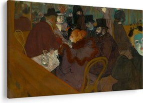 Obraz - Henri de Toulouse-Lautrec, At the Moulin Rouge, reprodukcia (90x60 cm)
